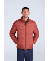 Mountain Warehouse - Lightweight Down Jacket Water Resistant Zip Up Hooded Puffer Winter Coat Polyamide - Lyst