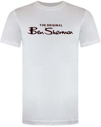 Ben Sherman - Large Logo T-Shirt Cotton - Lyst