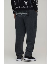 BoohooMAN - Tall Balloon Fit Gothic Washed Jogger - Lyst