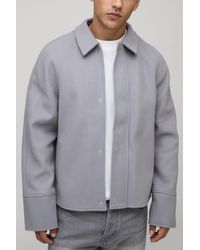BoohooMAN - Oversized Raglan Sleeve Overshirt - Lyst
