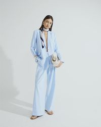 River Island - Blazer Oversized Cotton - Lyst