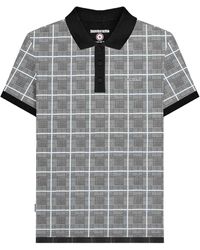 Lambretta - Ss25 Prince Of Wales Check Big & Tall Polo Shirt Cotton - Lyst