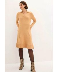 John Lewis - Collared V-Neck Jumper Dress - Lyst