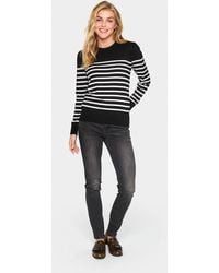 Saint Tropez - Pullover Regular Fit Offwhite - Lyst