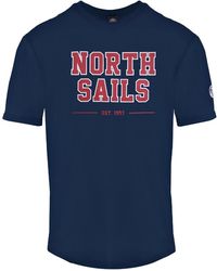North Sails - 9024060800 Navy Blue T-shirt - Lyst