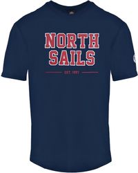 North Sails - 9024060800 Navy Blue T-shirt - Lyst