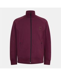 BOSS - Zipped Pocket Funnel Neck Raglan Sleeve Sweatshirt - Lyst