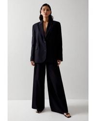 Warehouse - Premium Tailored Wide Leg Trousers - Lyst