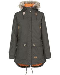 Trespass - Ladies Clea Waterproof Padded Jacket (Dark) - Lyst
