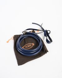 Tod's - Blauwe Leren Riem - Lyst