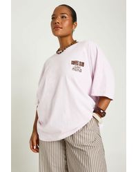 Boohoo - Plus Coffee Club Printed T Shirt - Lyst