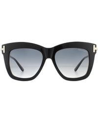 Tom Ford - Zonnebril Dasha Ft0822 01B Glanzende Zwarte Rookverloop - Lyst