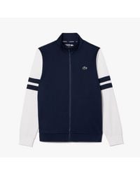 Lacoste - Trainingsjacke Stretch Für Herren /Weiß) - Lyst