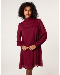 Blue Vanilla - High Neck Shift Dress - Lyst