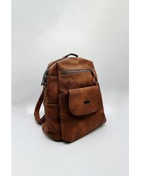 SVNX - Faux Leather Backpack - Lyst