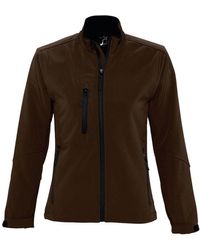 Sol's - Ladies Roxy Soft Shell Jacket (Breathable, Windproof And Water Resistant) (Dark) - Lyst