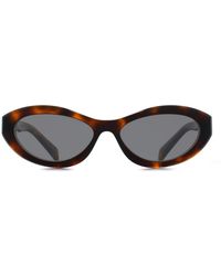 Prada - Oval Juniper Tortoise Pr26Zs - Lyst