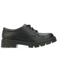 Kickers - Womenss Kori Derby Leather Shoes - Lyst