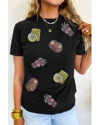 Azura Exchange - Pailletten Zeevruchten Graphic T-shirt - Lyst