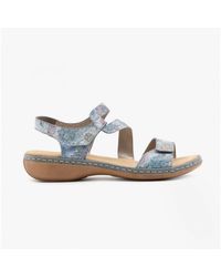 Rieker - 659C7-90 Ladies Leather Sandals Multi - Lyst