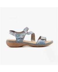 Rieker - 659C7-90 Ladies Leather Sandals Multi - Lyst