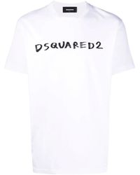 DSquared² - T-shirt Met Logoprint - Lyst