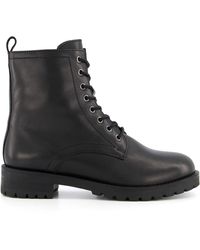 Dune - Prestin Lace-Up Leather Boots - Lyst