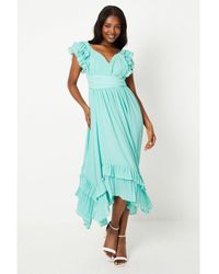 Coast - Wrap Waist Pleated Maxi Dress - Lyst