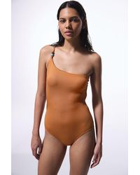 Penti - Ribbed Square-Neck One-Piece Swimsuit - Lyst
