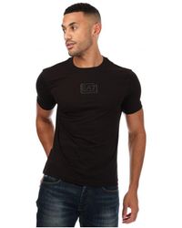 EA7 - Emporio Armani Core Identity Center T-shirt Voor , Zwart - Lyst