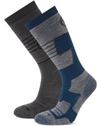TOG24 - Linz 2 Pack Ski Socks Marl/Jewel Wool - Lyst