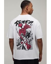 BoohooMAN - Oversized Spider License Print T-Shirt - Lyst