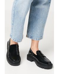 Faith - Nora Snaffle Square Toe Chunky Loafers - Lyst