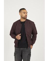 Brave Soul - Bomber Jacket With Sleeve Pocket Detail - Lyst