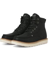 Jack & Jones - Archway Moc Polyurethane Anthracite Ankle Boots - Lyst