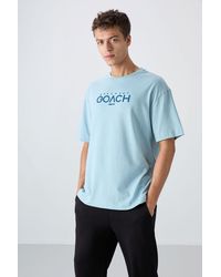 TOMMY LIFE - Oversized Logo Patch Crew Neck T-Shirt - Lyst