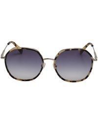Longchamp - Hexagonal Metal Sunglasses With Acetate Frame Lo163S - Lyst
