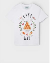 CASABLANCA - Casa Way Printed Fitted T-Shirt Cotton - Lyst