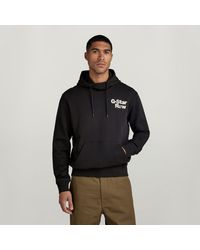 G-Star - Back Print Hoodie An - Lyst