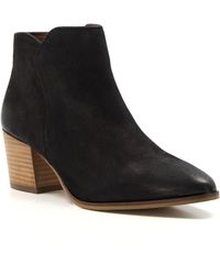 Dune - Parlor Heeled Suede Ankle Boots - Lyst