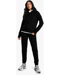 Boohoo - Tall Soft Knit Fine Gauge Tracksuit - Lyst