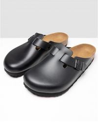 Birkenstock - Boston Natural Leather Clogs - Lyst