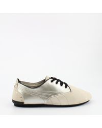 PUMA - Geselle Stud Lace Up S Trainers Suede Silver Birch 352629 02 - Lyst