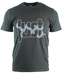 Just Cavalli - Snake Logo T-Shirt Cotton - Lyst