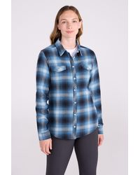 Mountain Warehouse - Willow Brushed Flannel Shirt Long Sleeve Breathable Casual Top Cotton - Lyst