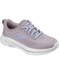 Skechers - Go Walk 8 Britt Textiel /Blauw Normale Sneakers - Lyst