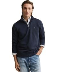 GANT - Half-Zip Sweatshirt Met Archive Shield Voor - Lyst