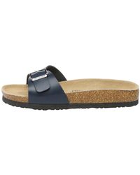 EVER AU - Swan Leather Easy Slip-On Sandals - Lyst