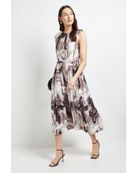 PRINCIPLES - All Over Pleated Midi Dress - Lyst