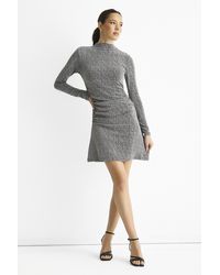 Gini London - High Neck Stud Hot Fix Stretchy Mini Dress - Lyst